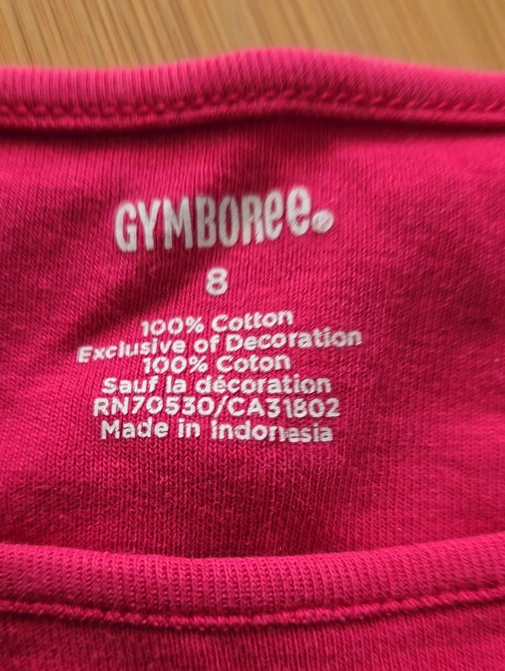 Girls' Hot Pink Elephant Tee - 8