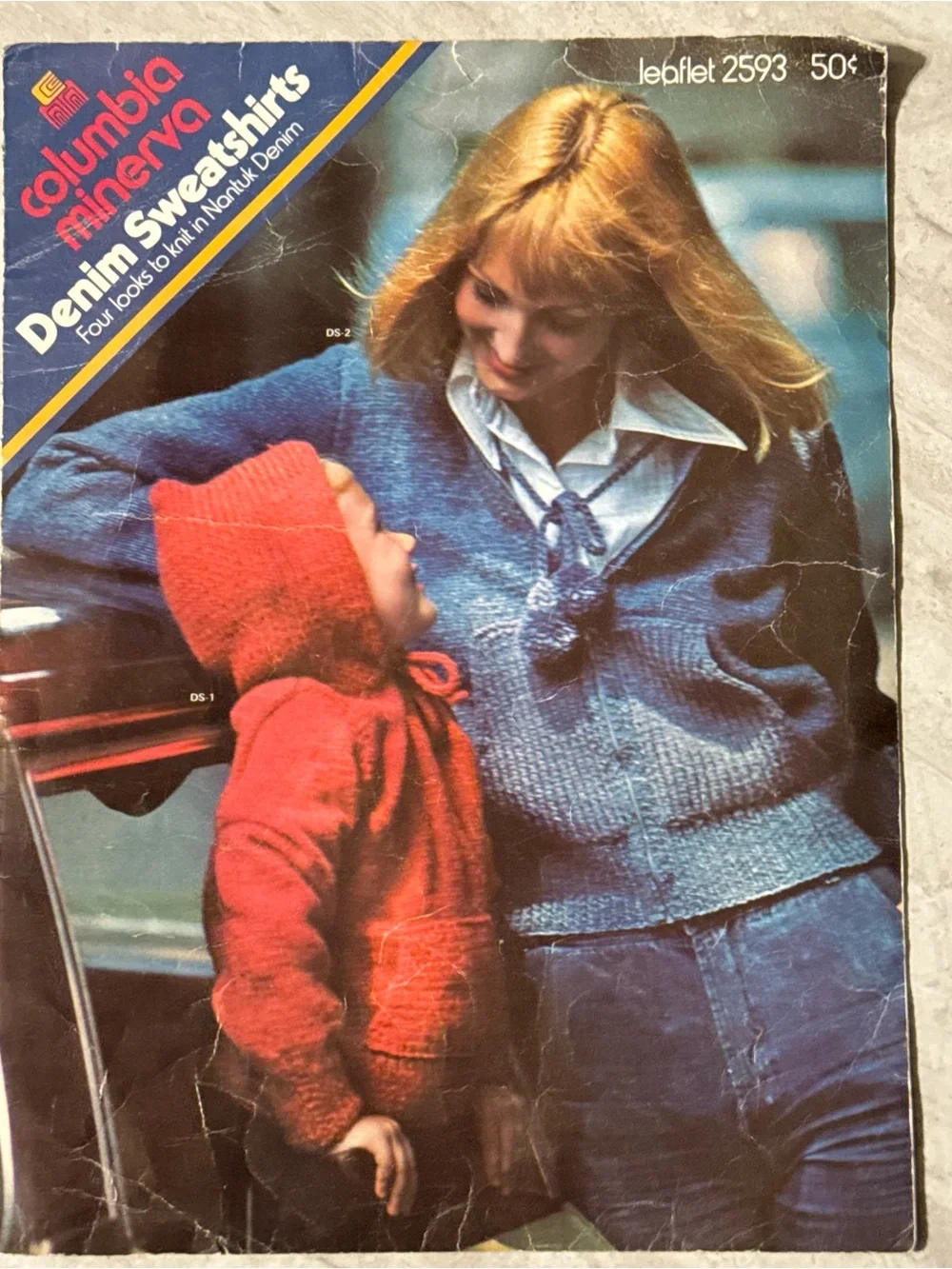 1974 Columbia Minerva Crochet & Knitting Pattern Vintage Leaflet