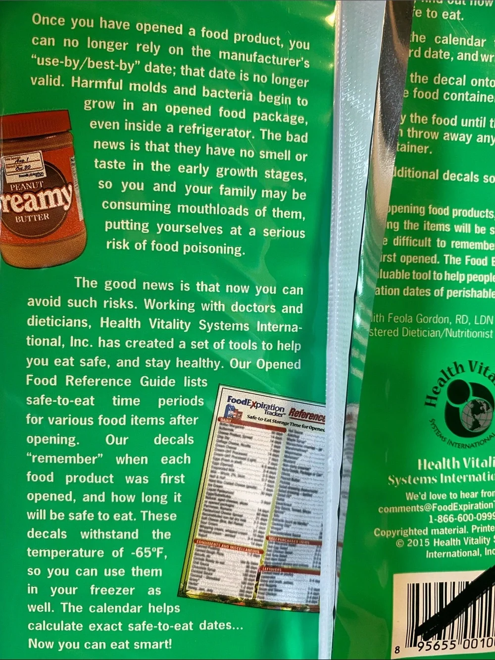 Health Vitality food expiration