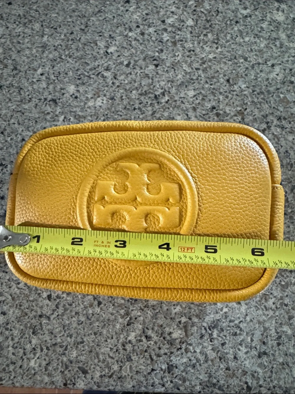 Tory Burch compact pebbled