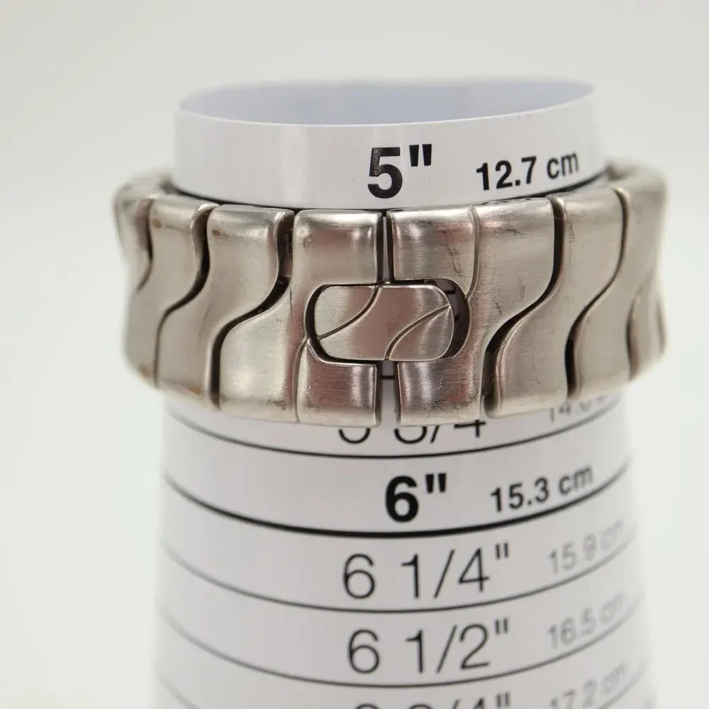 Timex Silver Tone Steel Designer Link 20mm Womens Watch 5.5