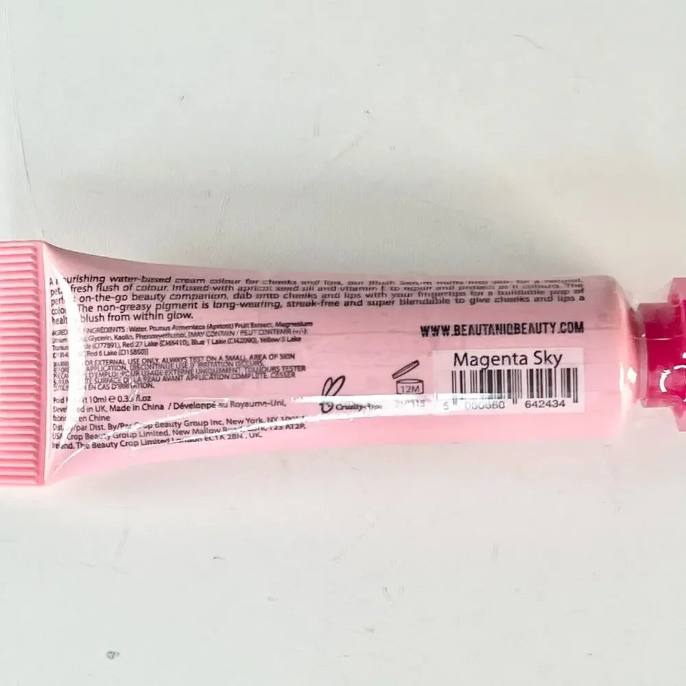 Beautiniq Beauty Lip Cheek Blush Cream Serum Magenta Sky Sealed .33 oz 10ml New