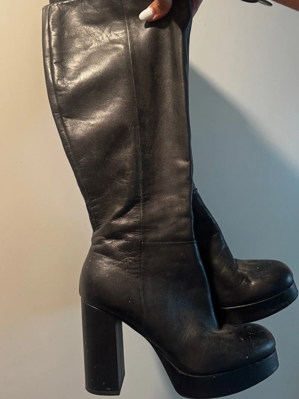 Zara black platform look