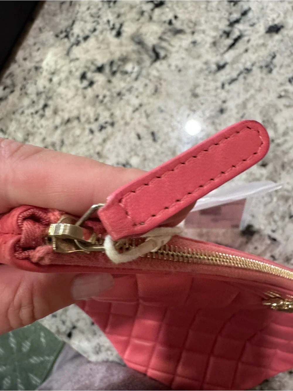 Rare Chanel Boy Quilted Lambskin Clutch in Coral
