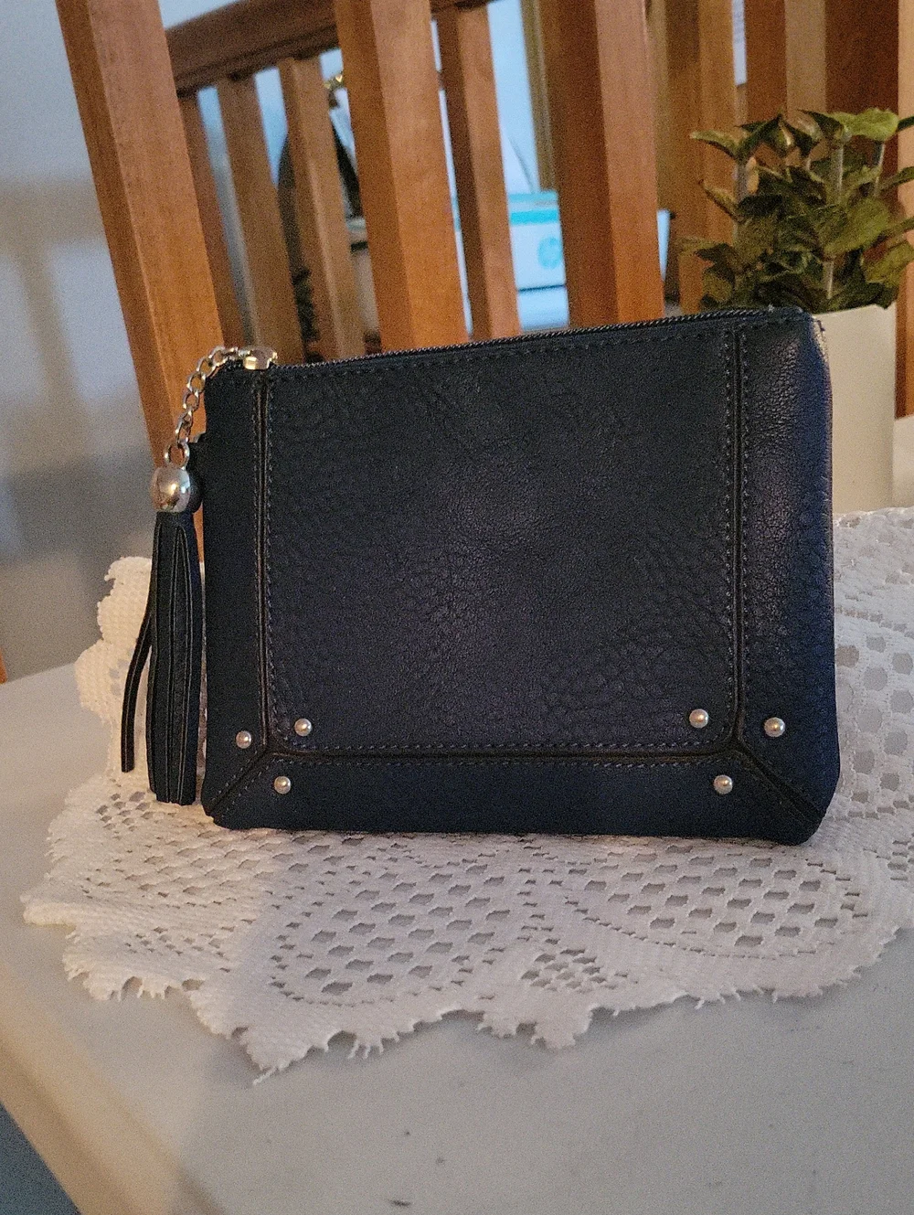 CharmingCharlie~ navy blue clutch