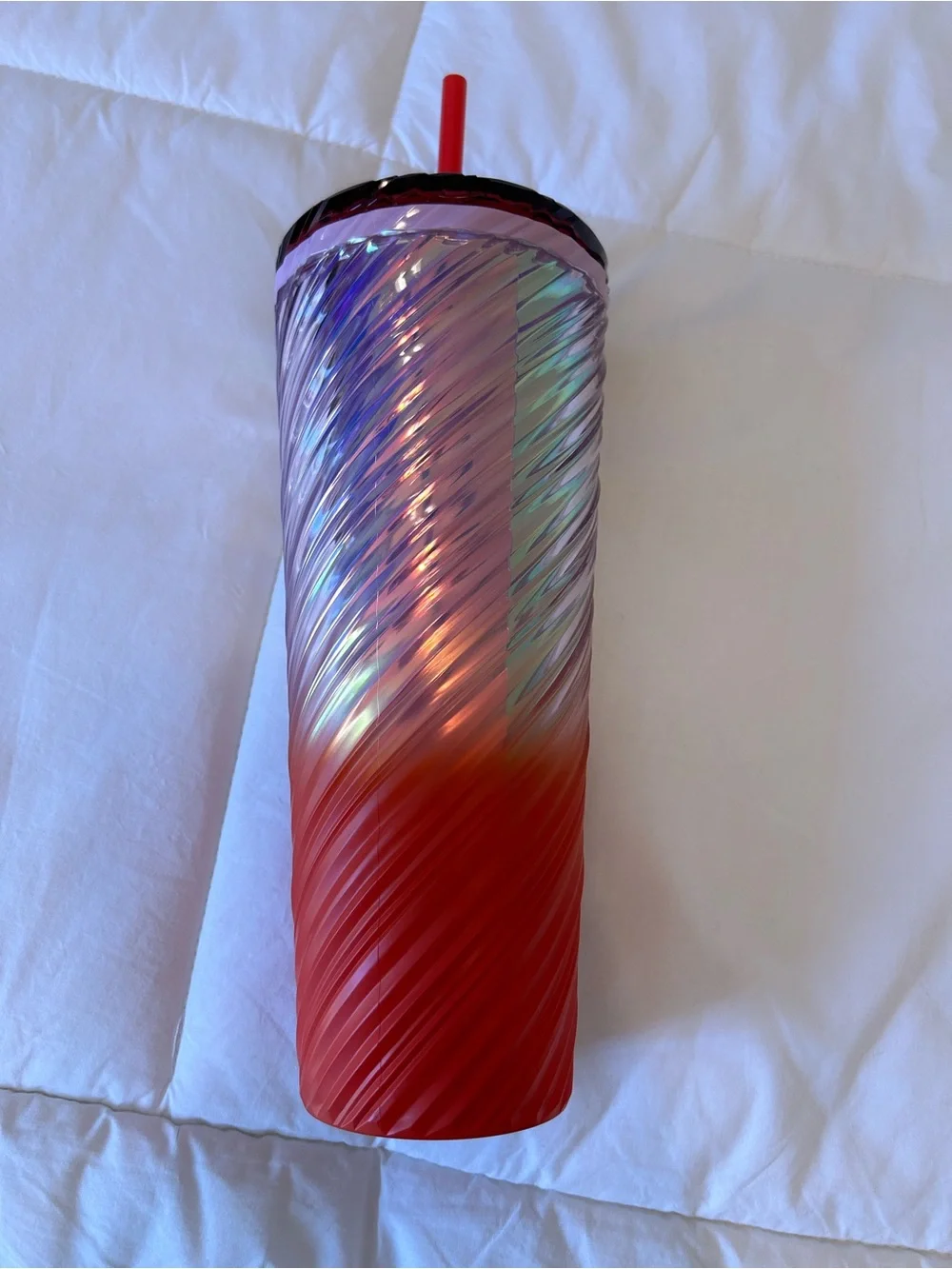Starbucks iridescent swirl