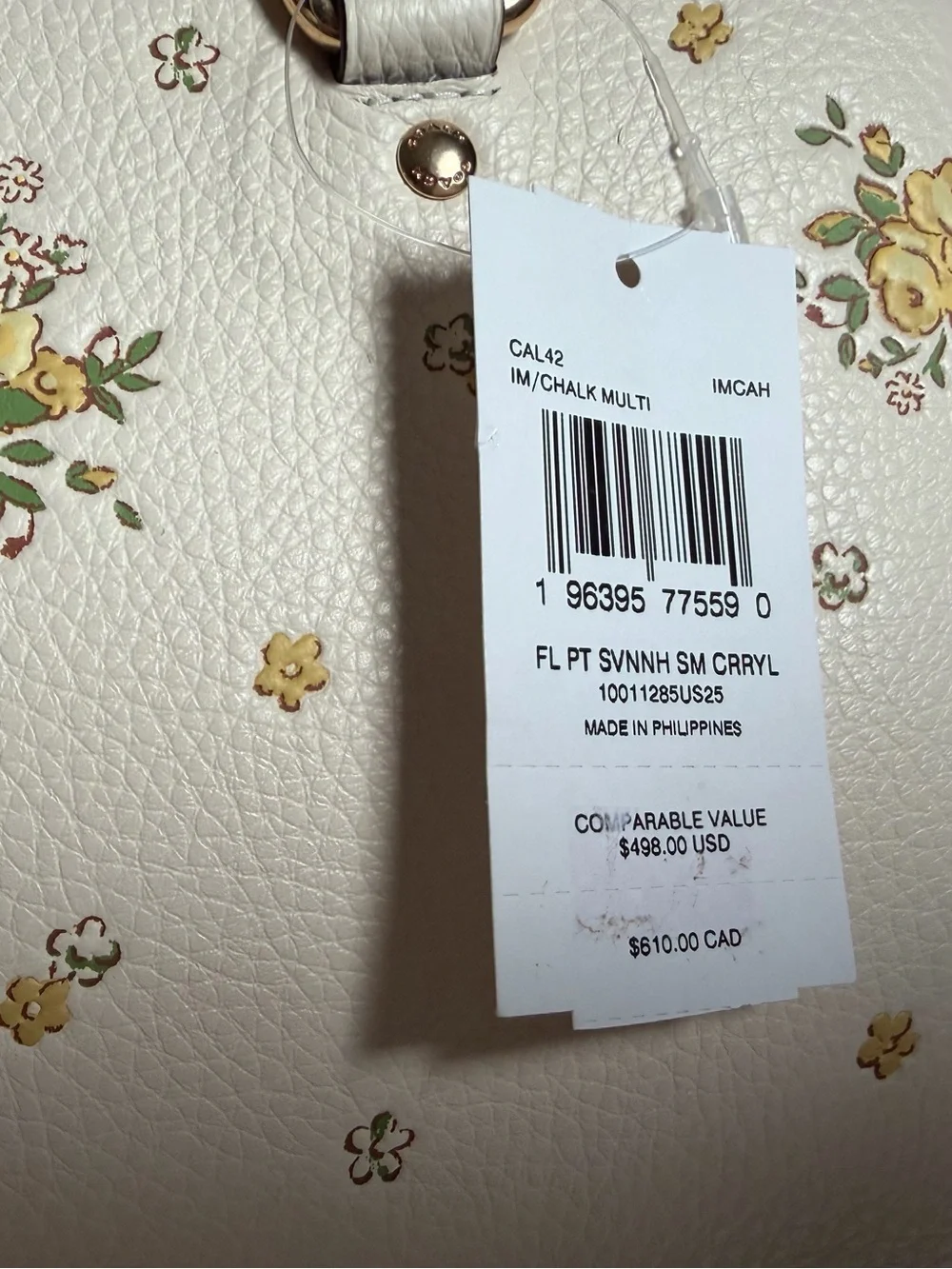 Coach mini satchel