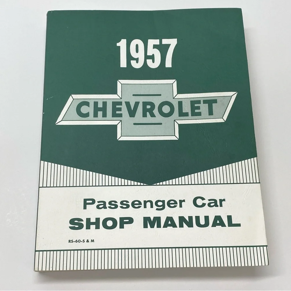 1957  Chevrolet Passenger Car Shop Manual Book Repair Shop Step by Step Info