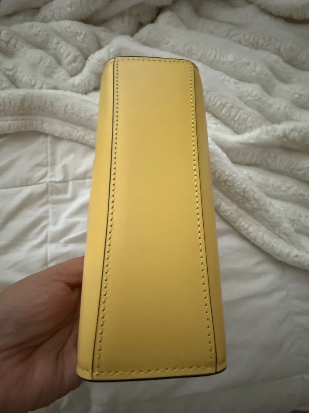 Coach yellow leather
