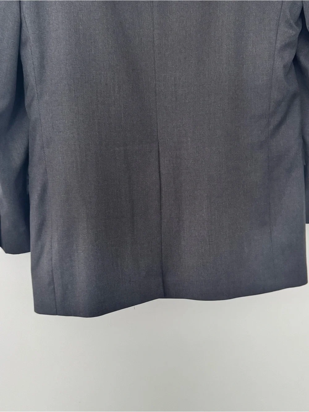 Vtg Hart Schaffner Marx 2 pc Suit 41R 34x30 Gray Gold Trumpeter Wool USA Made
