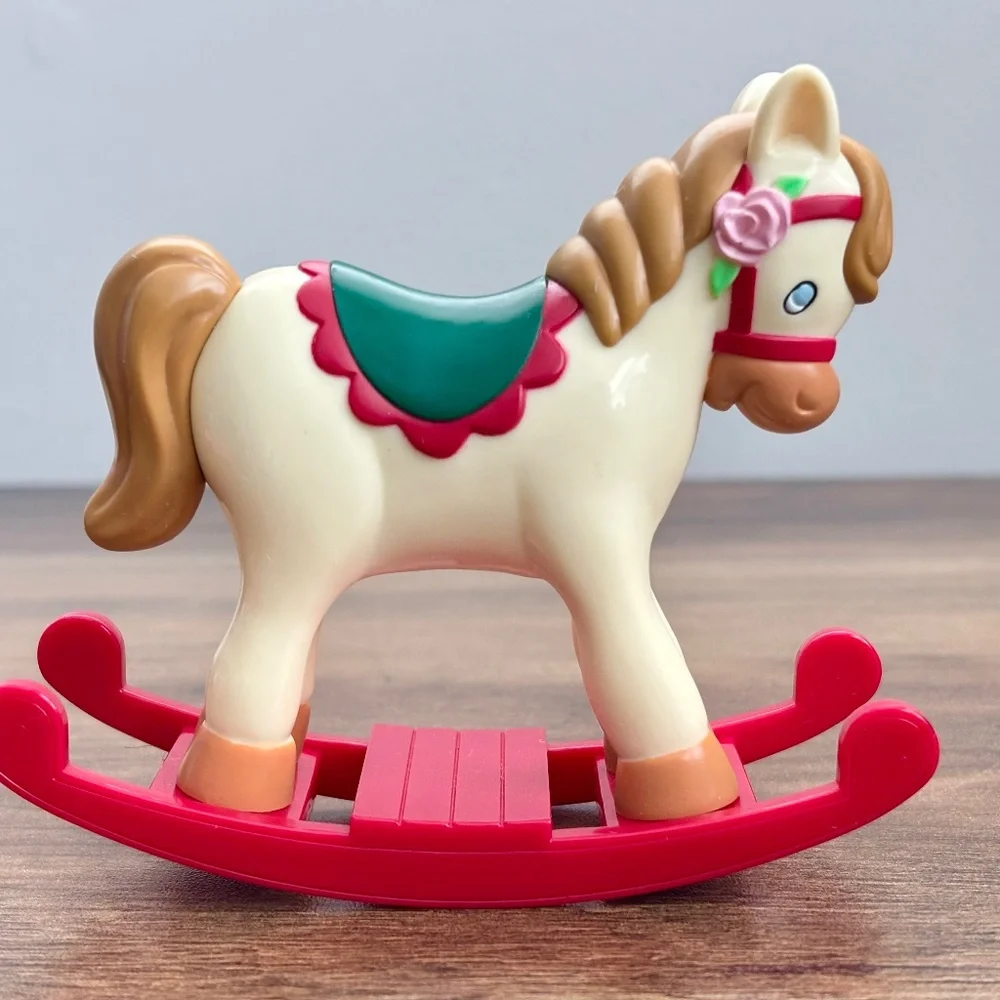 AMERICAN GIRL Bitty Baby Doll Toy ROCKING HORSE Evergreen Holiday Christmas 2007