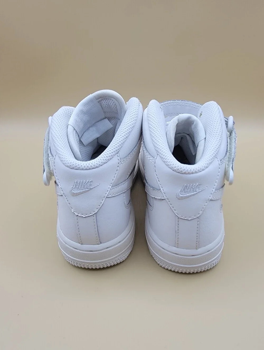 Nike Air Force 1 Mid Triple White Little Kid's Shoes Size 13C Sneakers Boys Girl