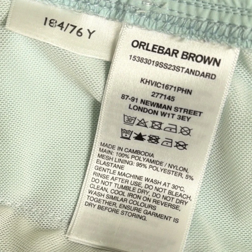 Orebar Brown Mens Standard Piping Drawstring Mid-Length Swim Shorts Size 30