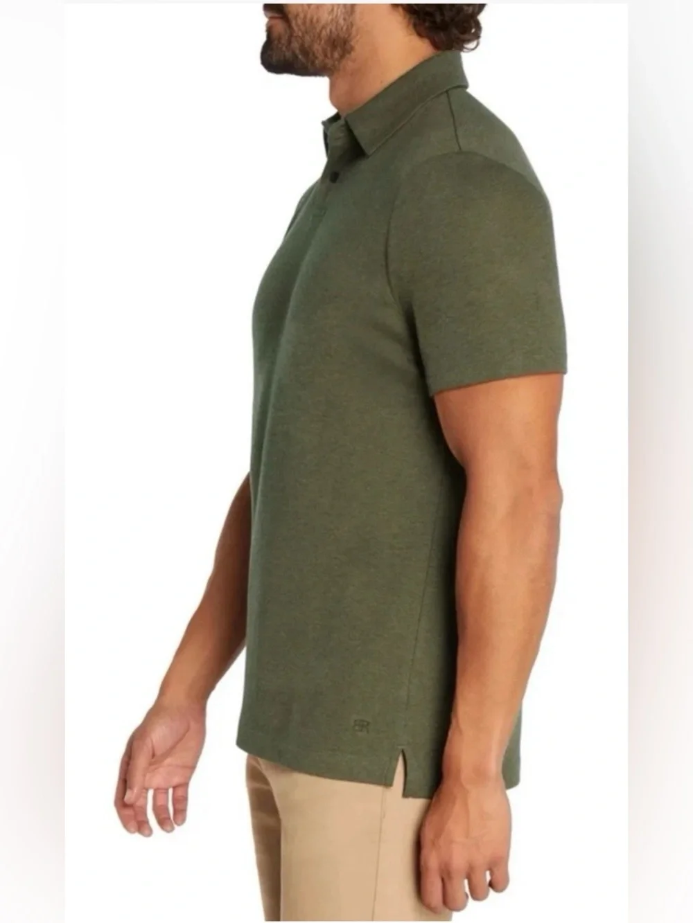 Banana Republic Men's Luxe Touch Performance Polo Green XL 100% Cotton