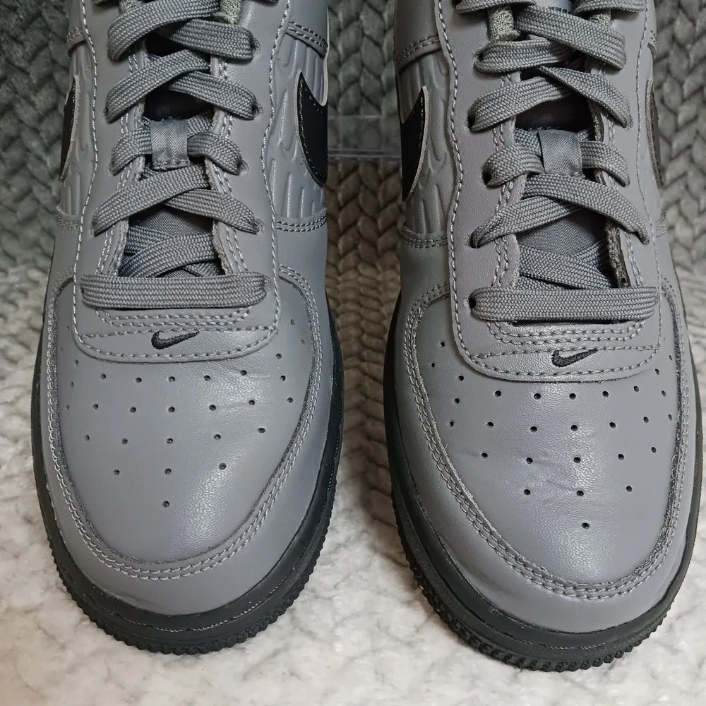 Nike Air Force 1 GS Low Cool Gray Anthracite Sneakers Shoes Size 4.5Y Women's 6