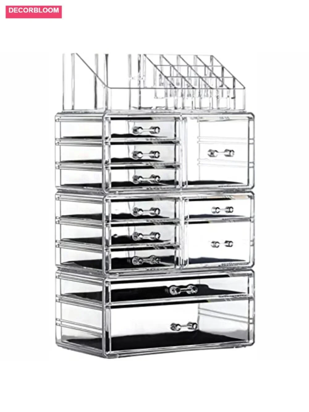 Acrylic Makeup Organizer 11 Drawers Stackable Cosmetic Display Case Vanity