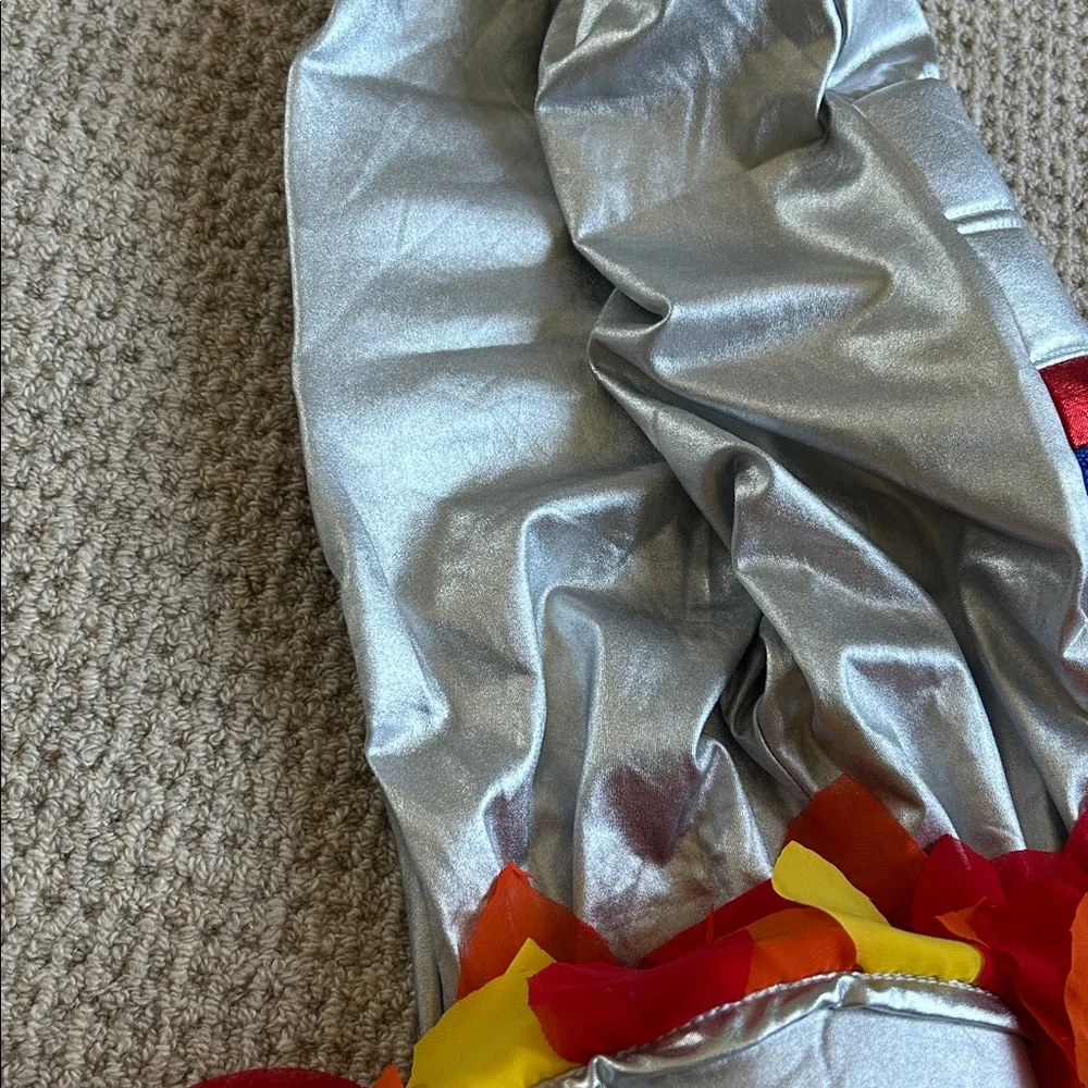 Pottery Barn Kids Silver Astronaut Costume with Red and Blue Accents