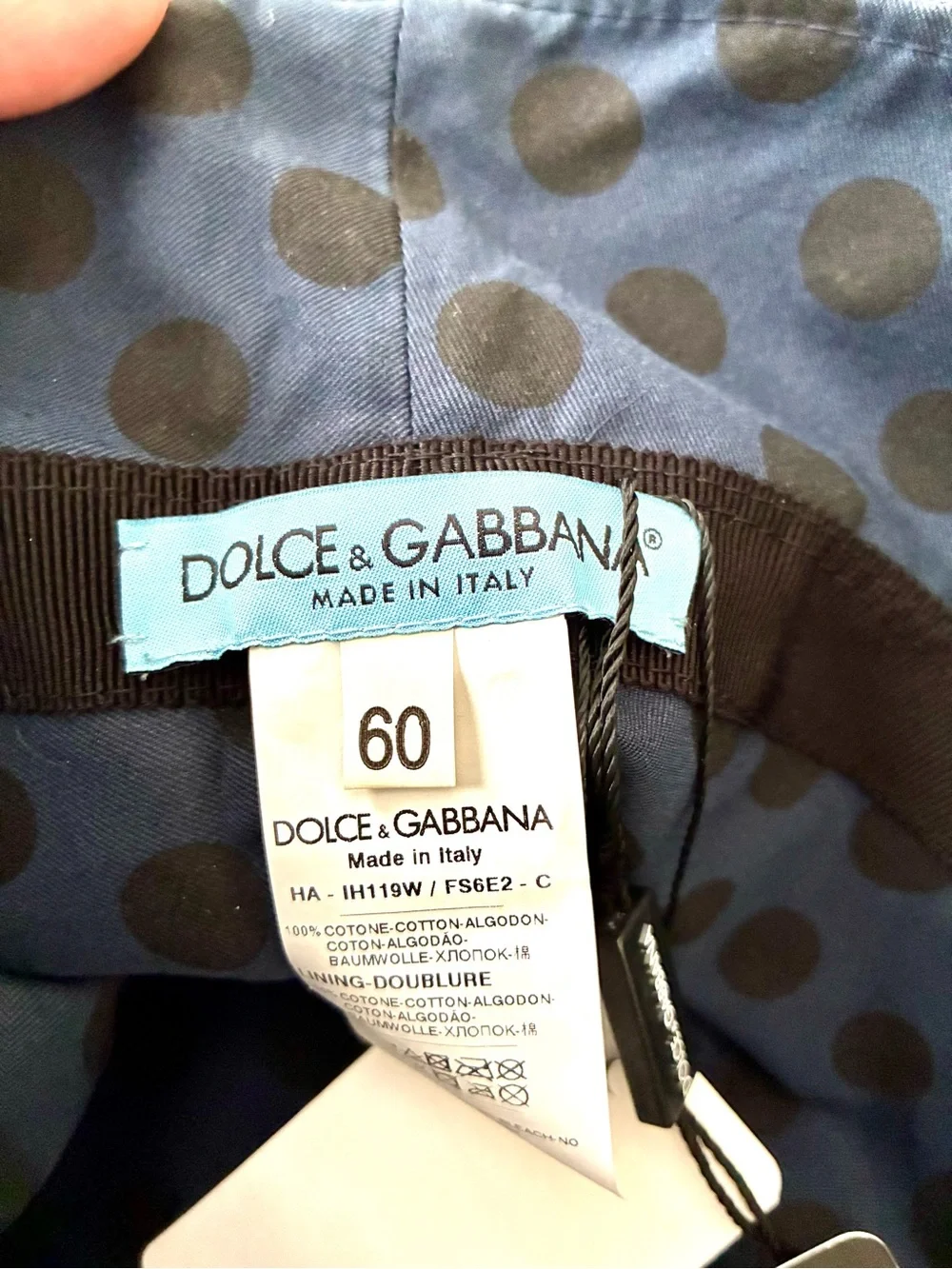 Dolce & Gabbana dots original navy