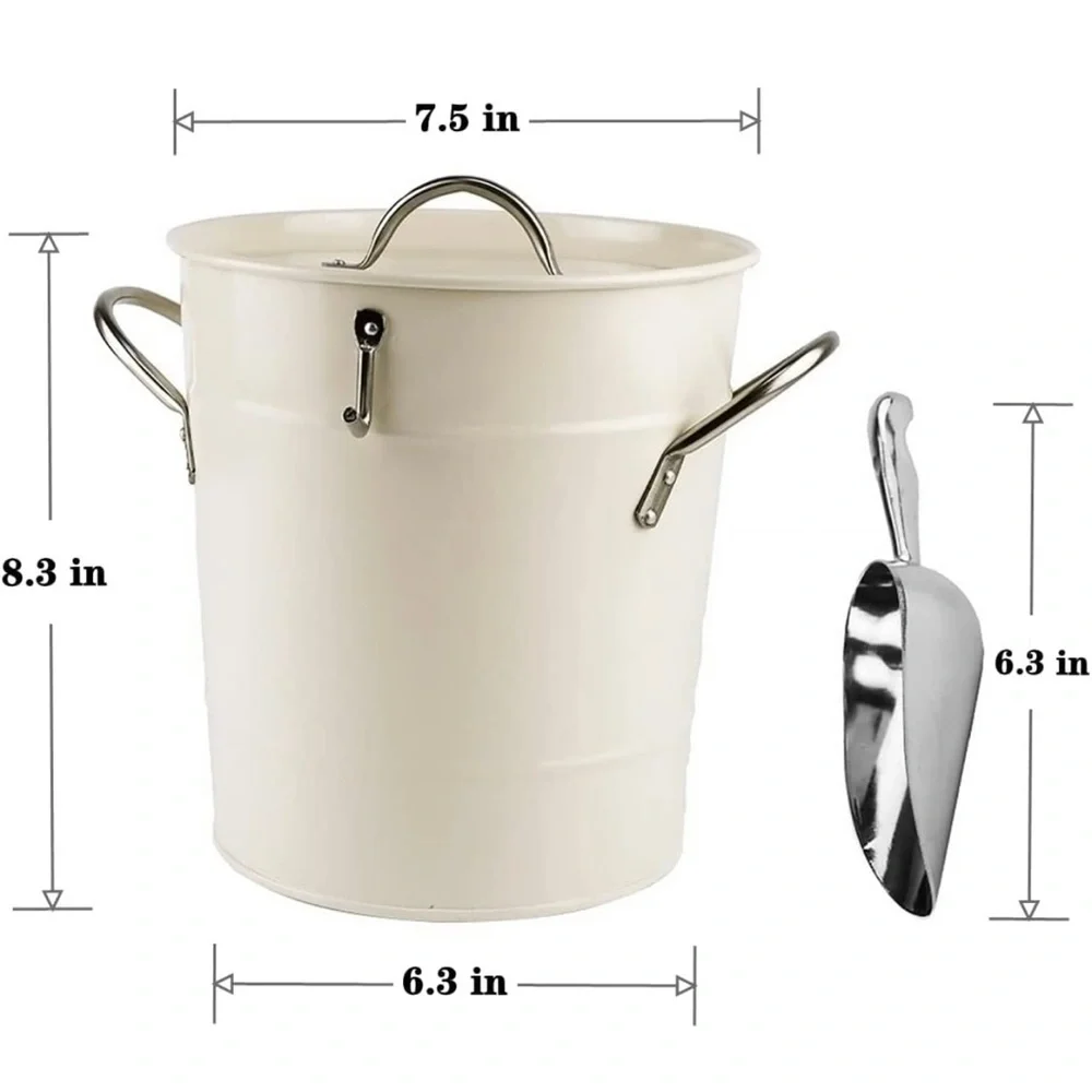 Crate&Barrel galvanized ice
