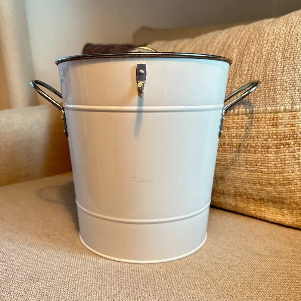 Crate&Barrel galvanized ice