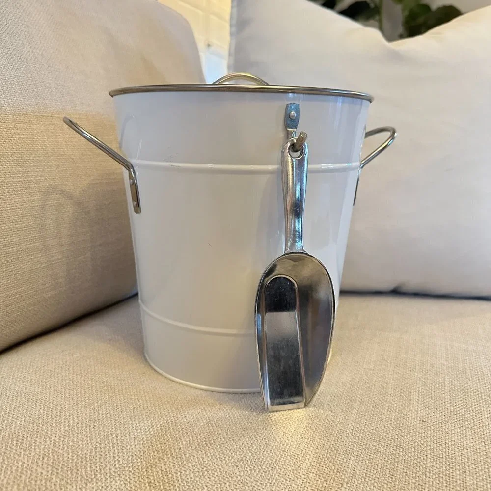 Crate&Barrel galvanized ice