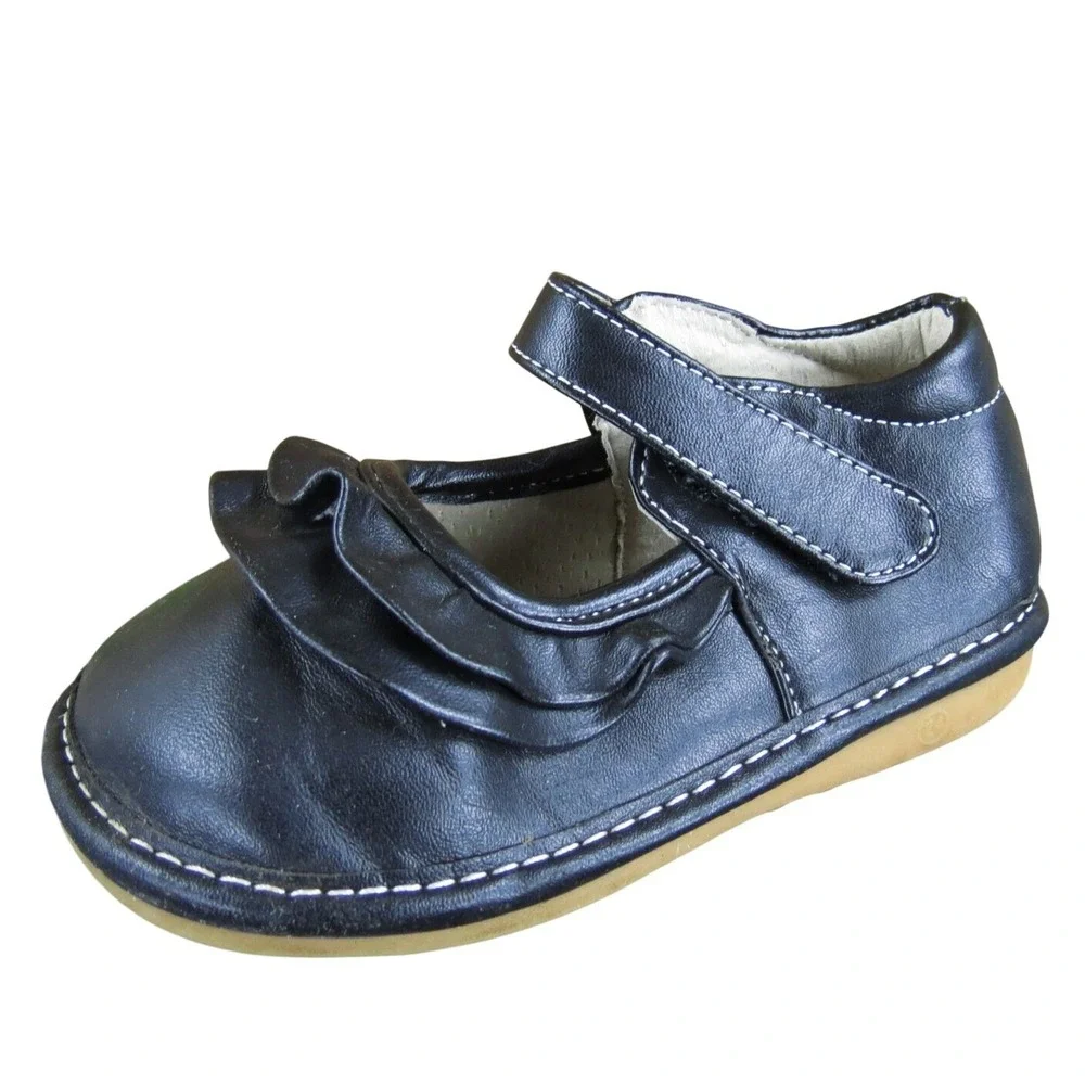Laniecakes Girls Mary Jane  Sz T 8‎ Medium Black Synthetic Hook & Loop