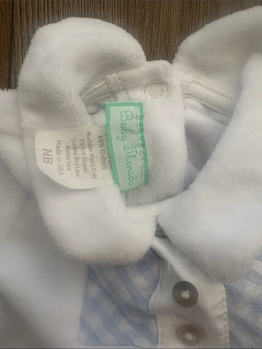 Baby threads cozy white
