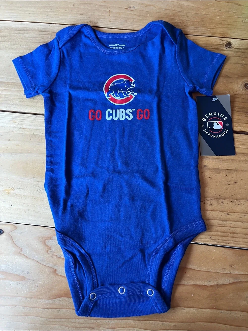 Genuine MLB Chicago Cubs Royal Blue Baby One-Piece Bodysuit - 18 months NWT