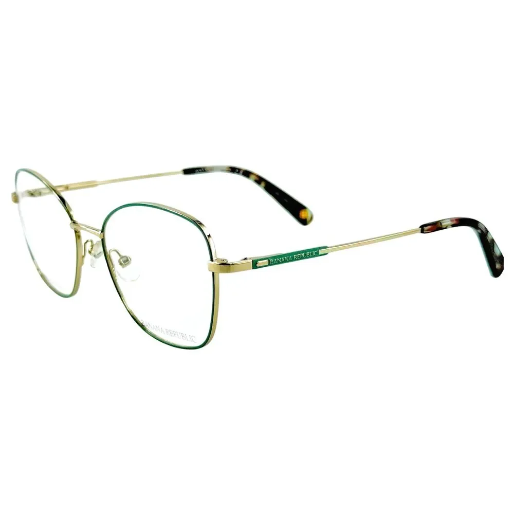 Banana Republic BR208 Womens Metal Eyeglass Frame 6CR Sage Green 51-16 w Case