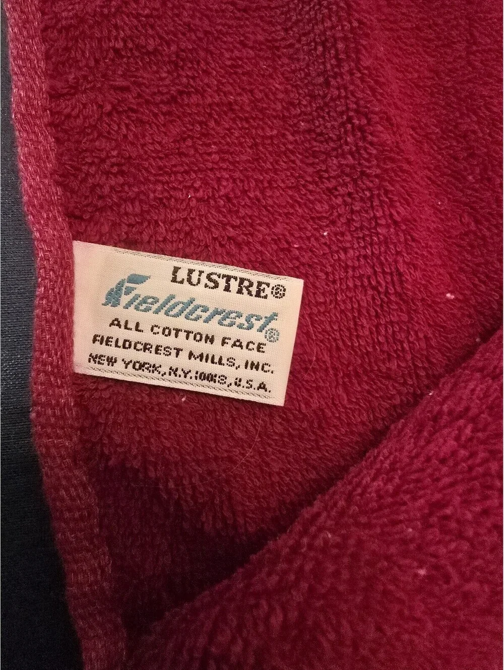 Fieldcrest vintage lustre