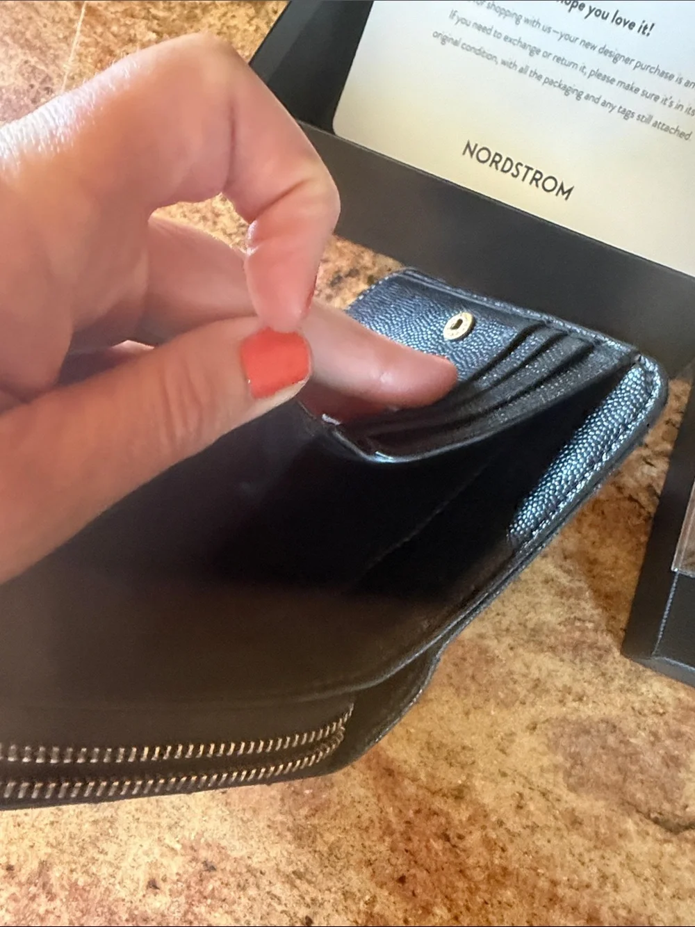 Saint Laurent compact quilted