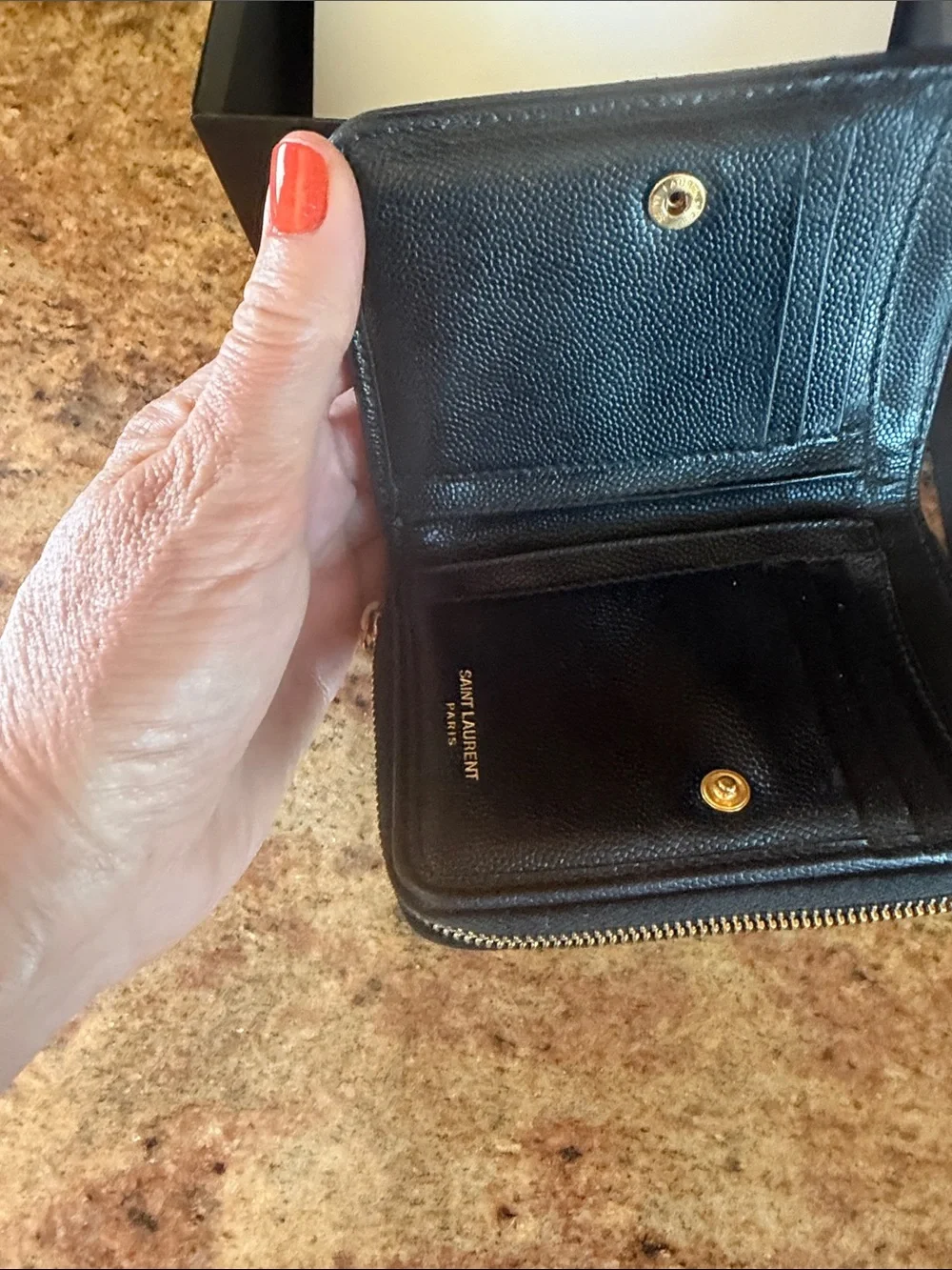 Saint Laurent compact quilted