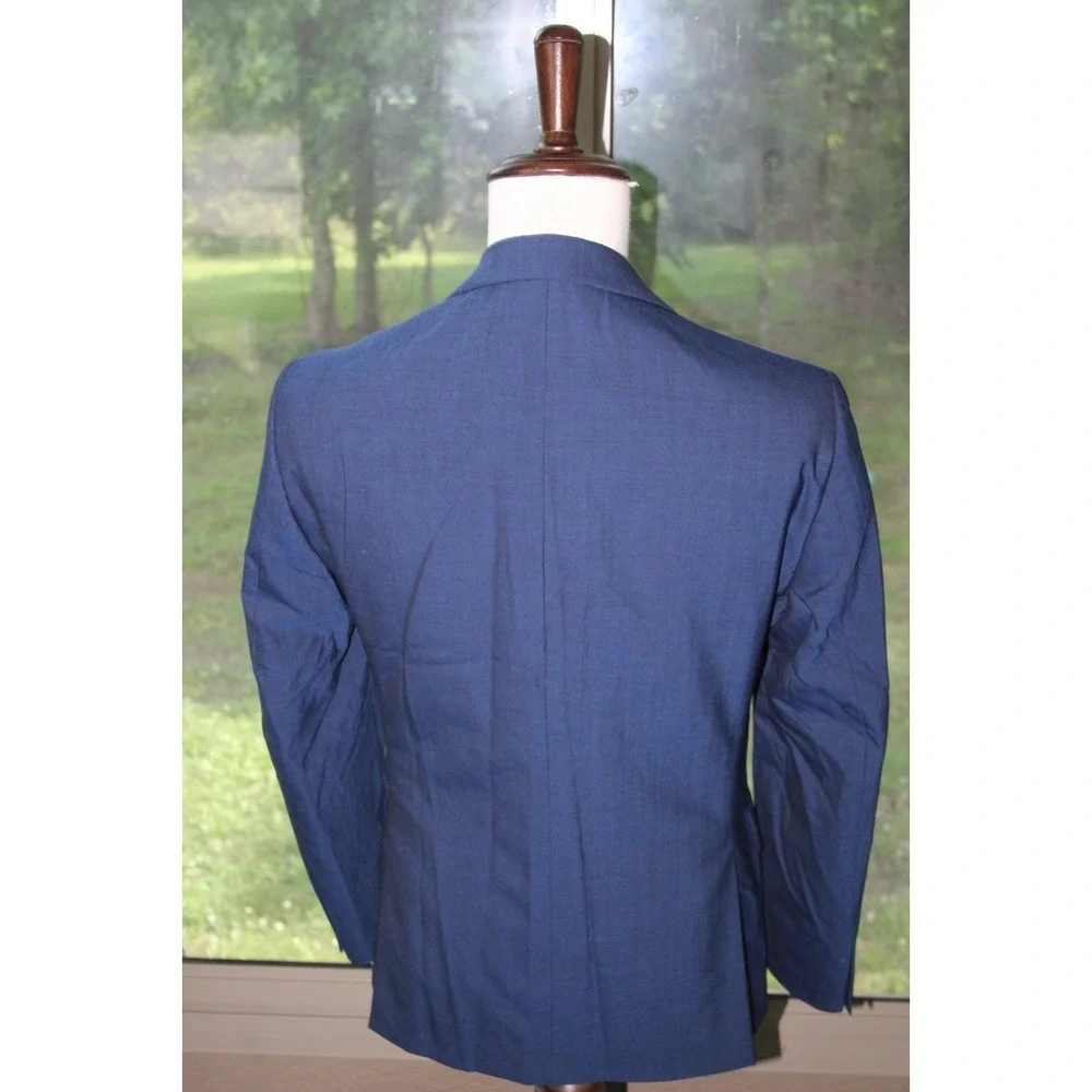 JOHN VARVATOS USA 36S Royal Blue Blazer Jacket 2 Button 2 Vent