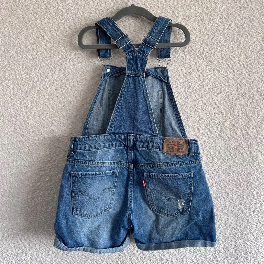 Levi’s‎ Kids Girls Blue Denim Shortalls Overalls 100% Cotton Size 10 Regular