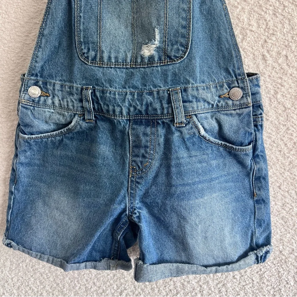 Levi’s‎ Kids Girls Blue Denim Shortalls Overalls 100% Cotton Size 10 Regular