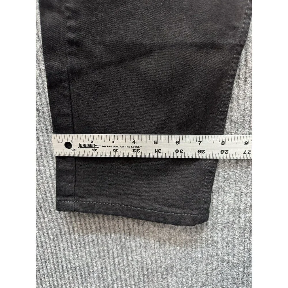 Levis 505 Jeans Men’s 32x30 Black Regular Straight Leg Denim Stretch Cotton