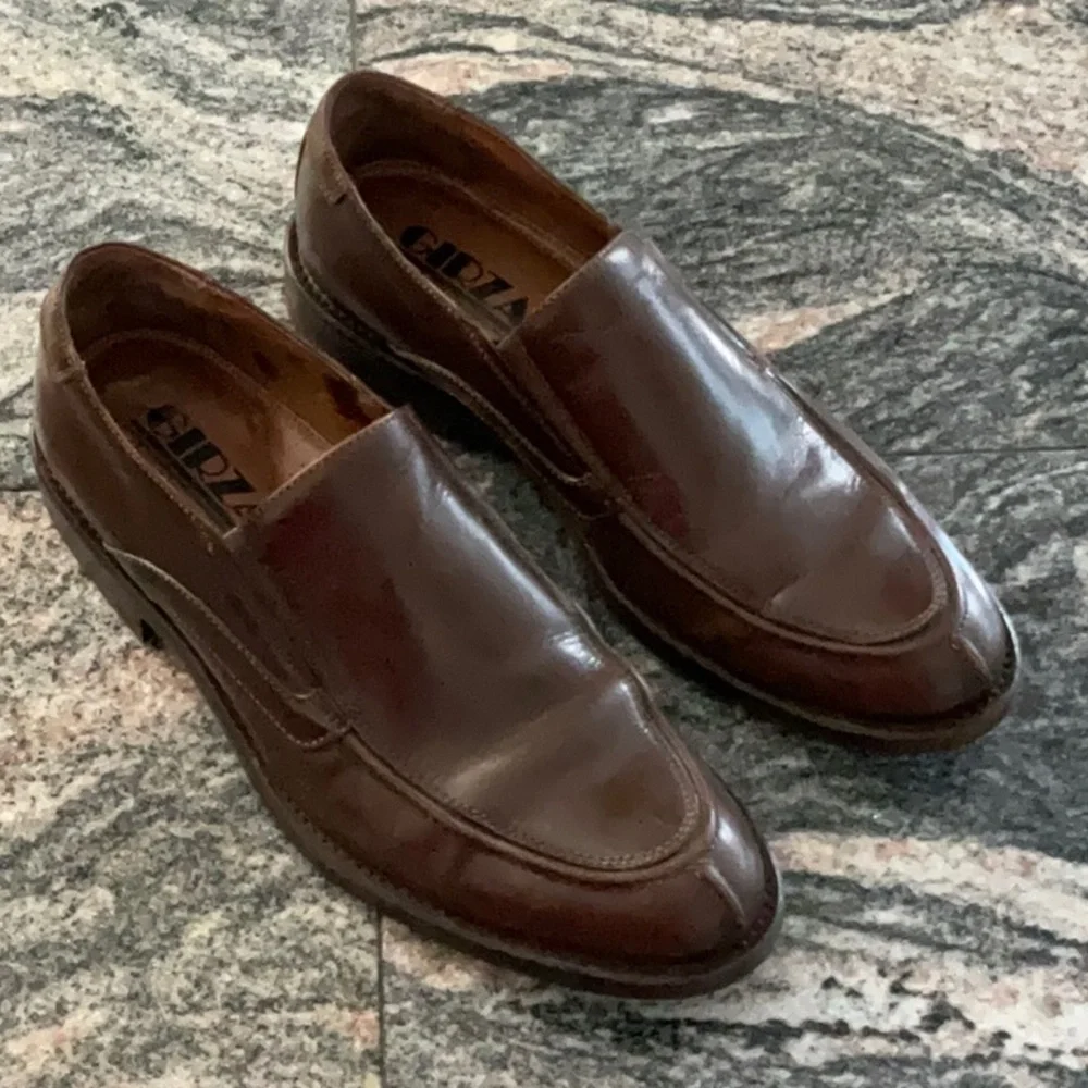 Girza Leather Loafers Men’s Shoes Brown Size 10