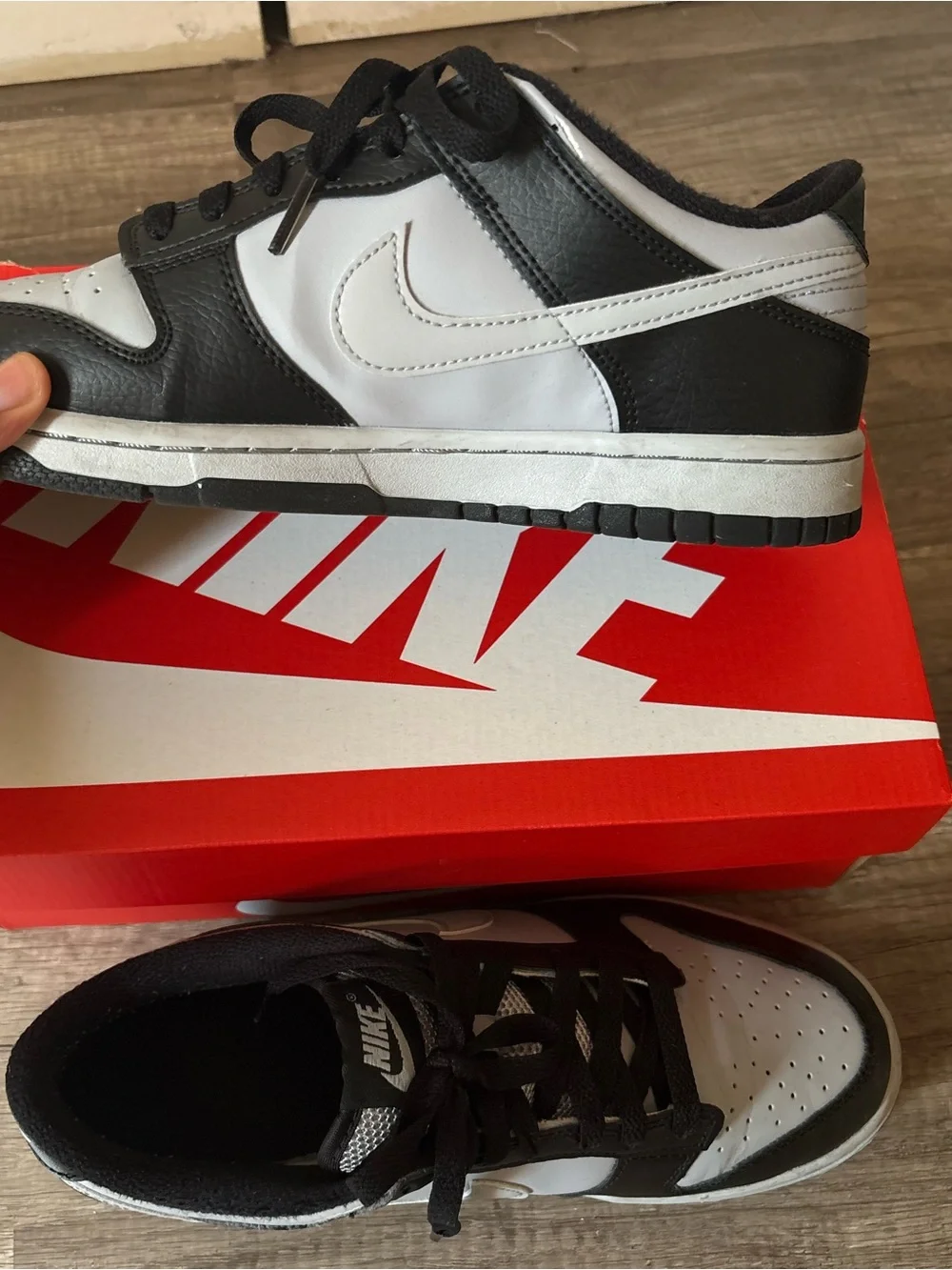 Nike Black and grey Kids Low-Top Sneakers