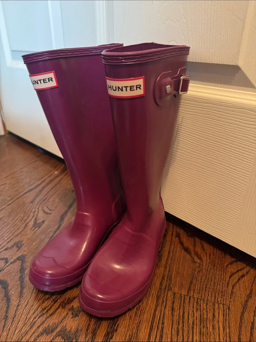 Hunter Tall Rain Boots in Plum Purple