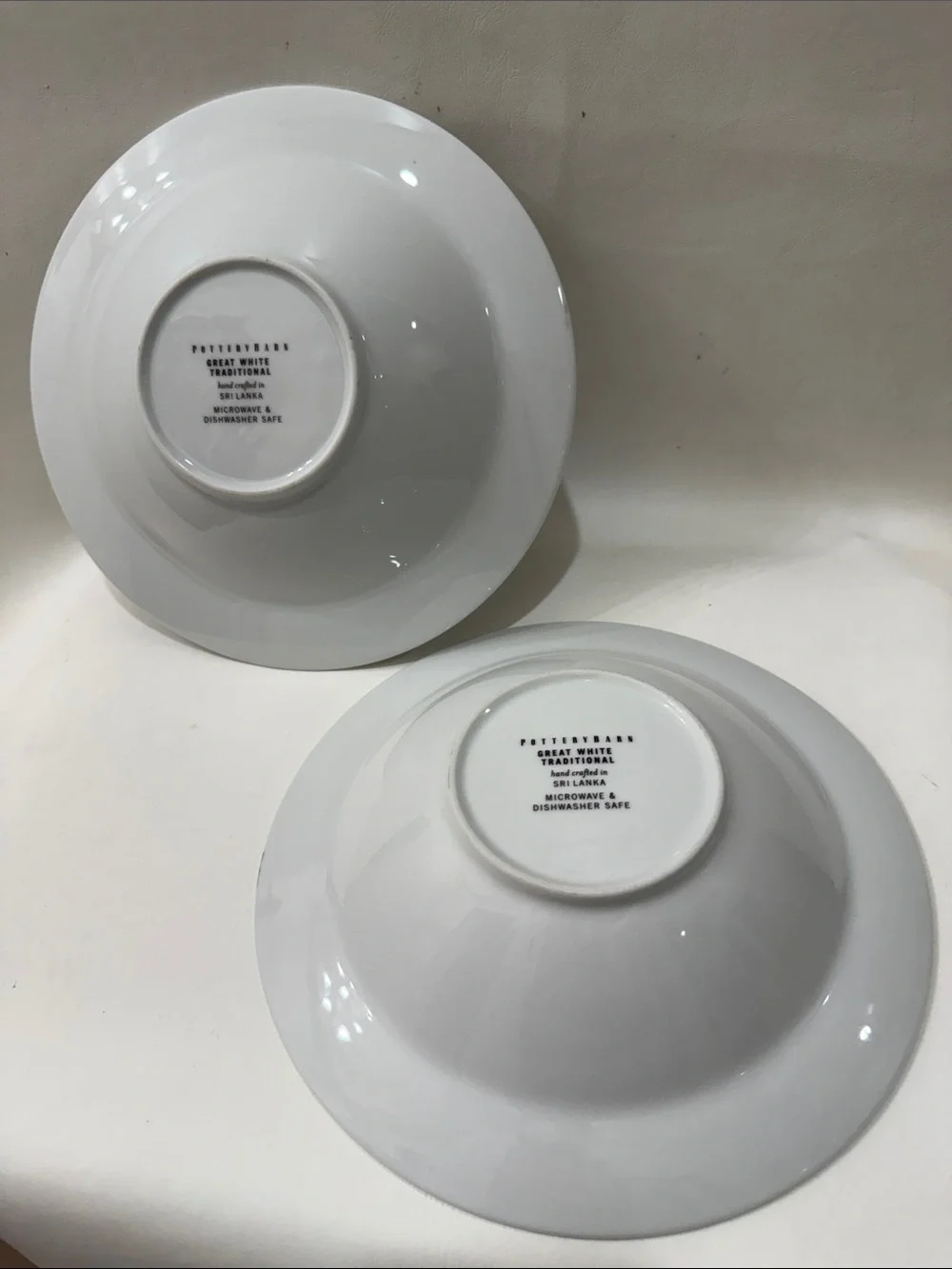 Pottery Barn two glossy