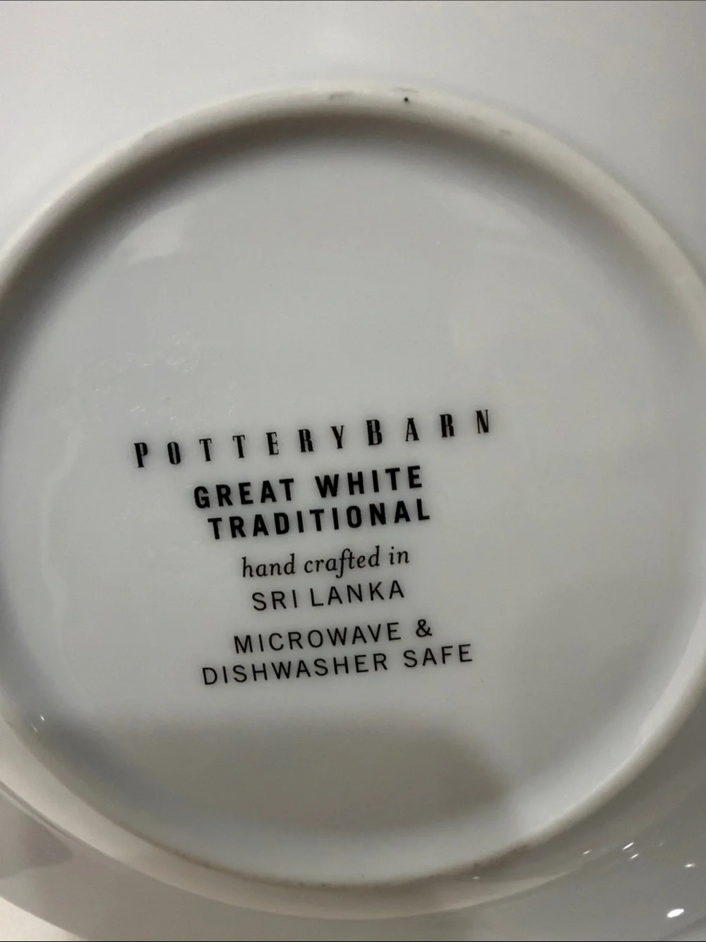 Pottery Barn two glossy