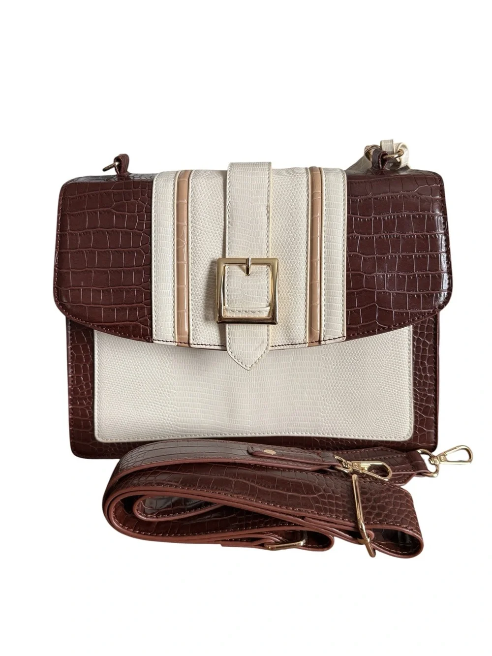 Olivia & Kate satchel gold accent