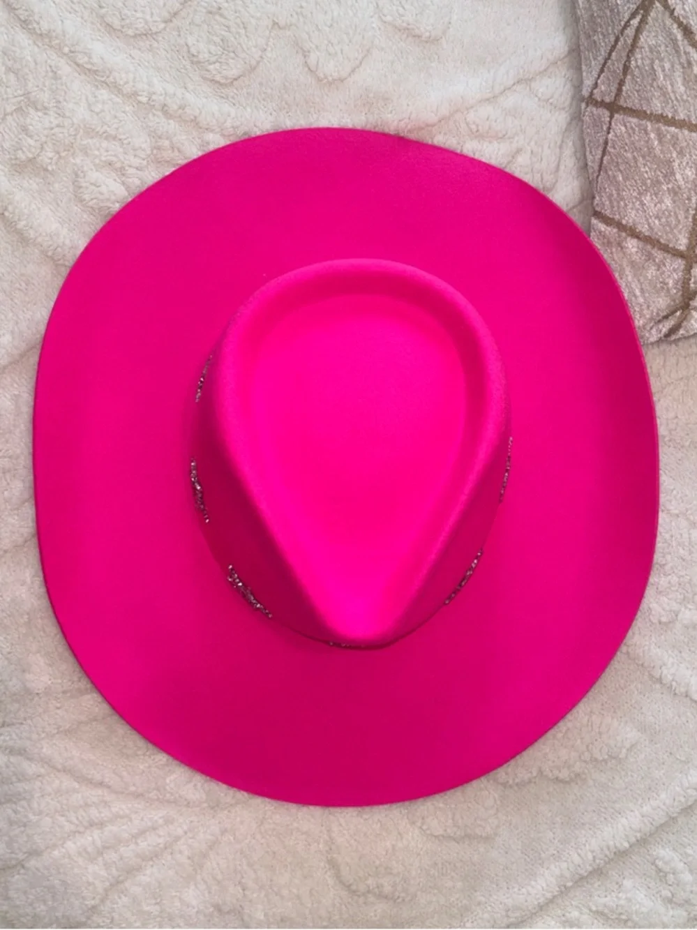 NEW Wyeth 100% Wool Hot Pink Star-Accent Western Cowboy Hat