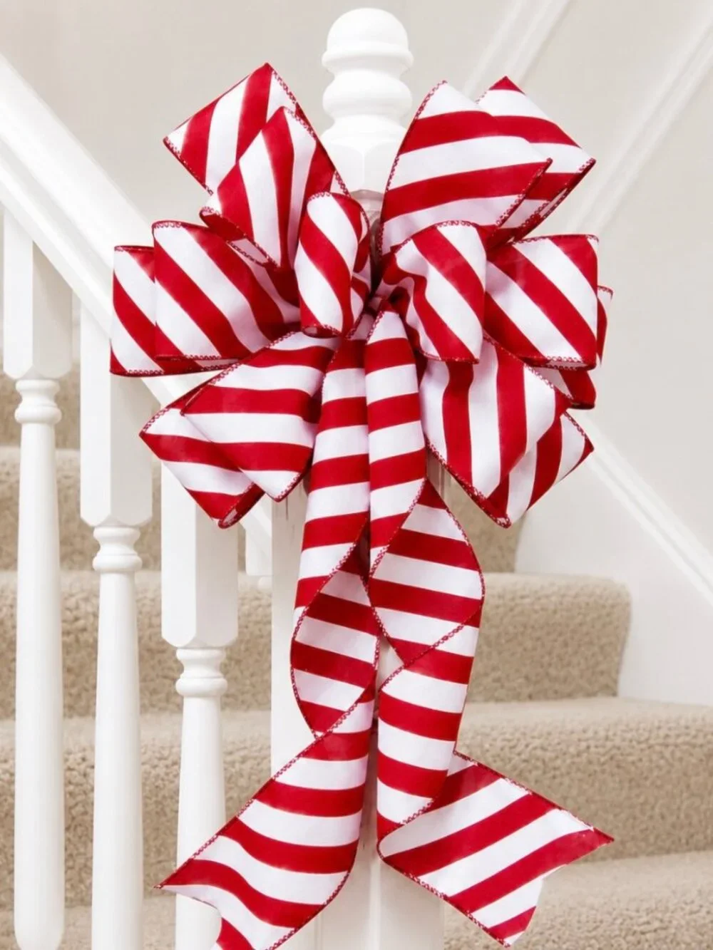 Hand Crafted bow striped lantern