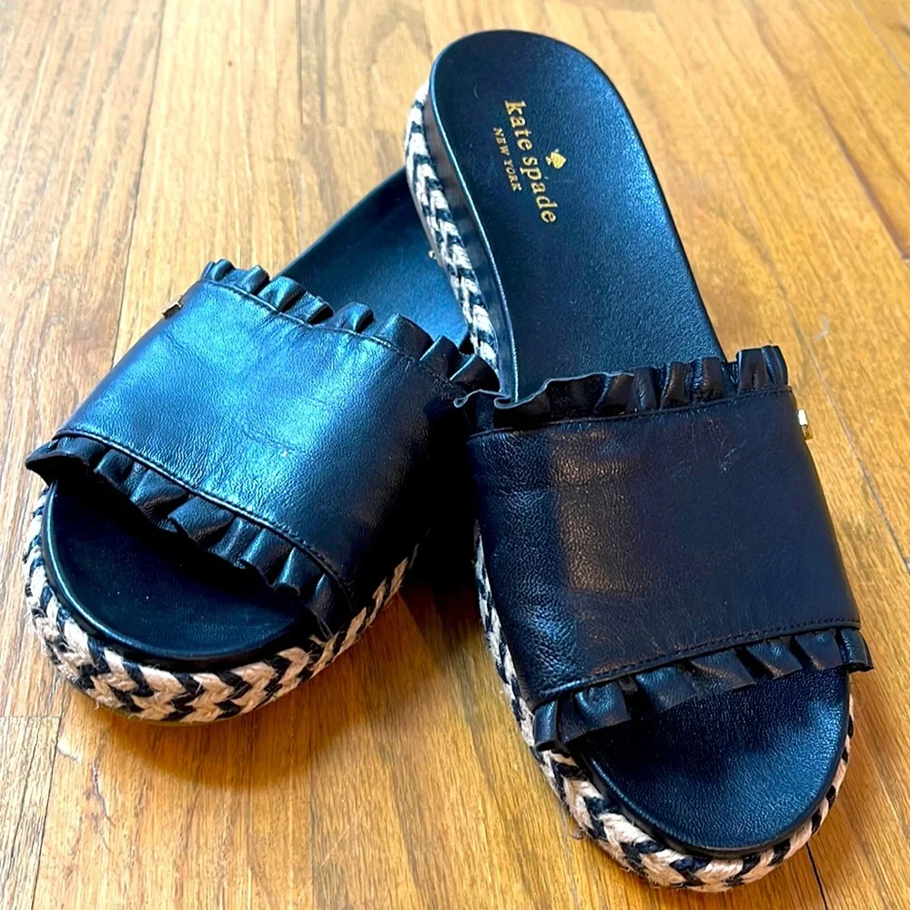 KATE SPADE Slip On Slides 7 1/2 | Designer sandals 7 1/2