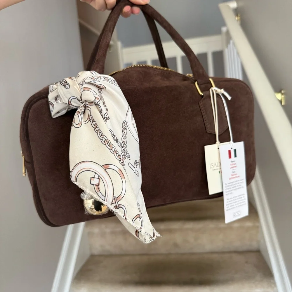 isadora brown suede