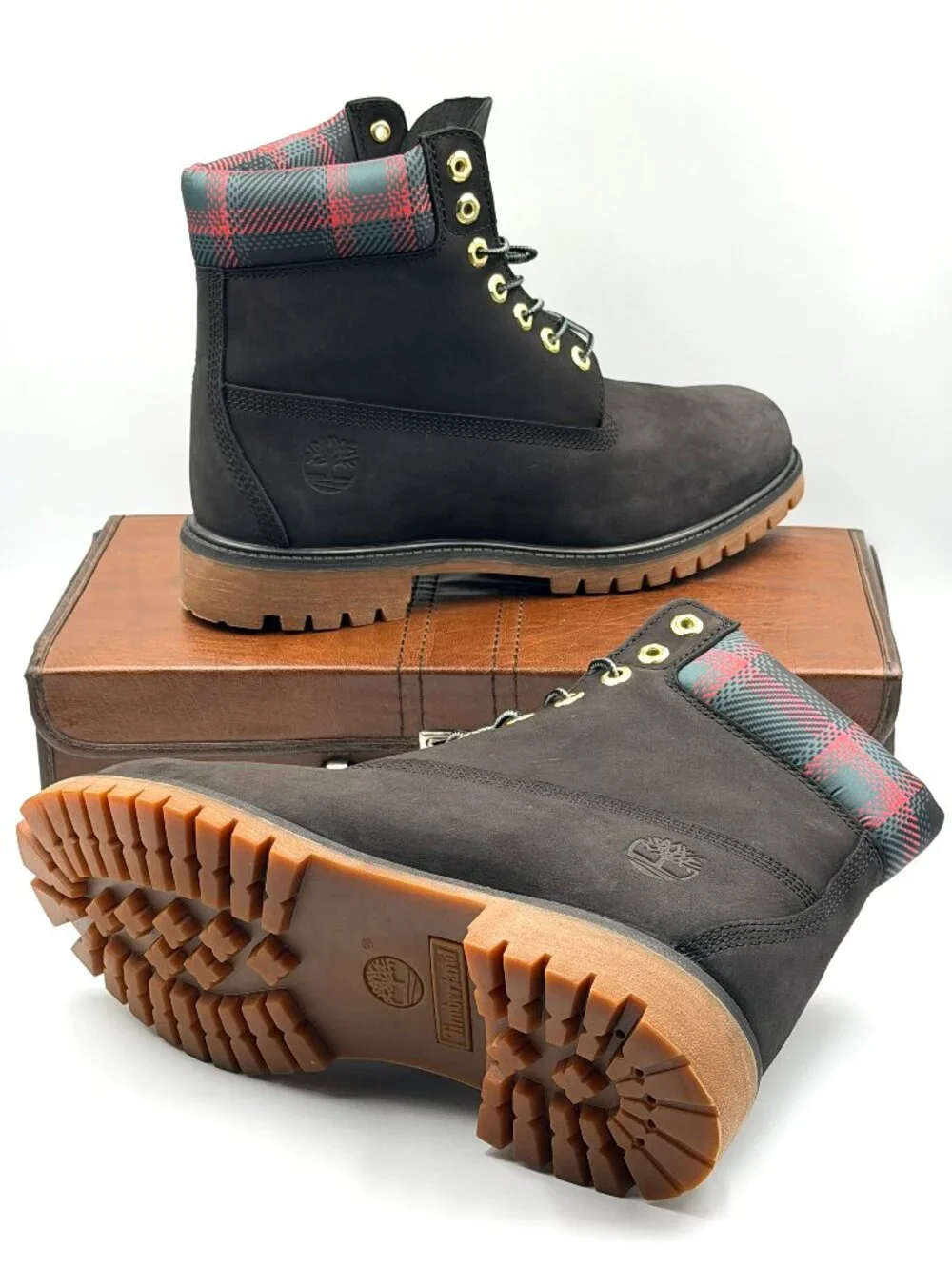 Timberland Premium 6-Inch Waterproof Boot Black/Plaid