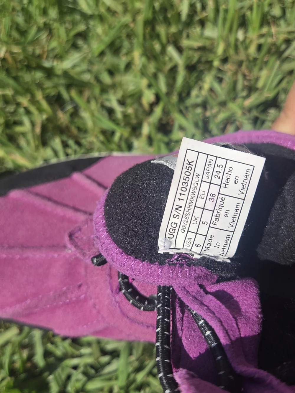 UGG bright purple
