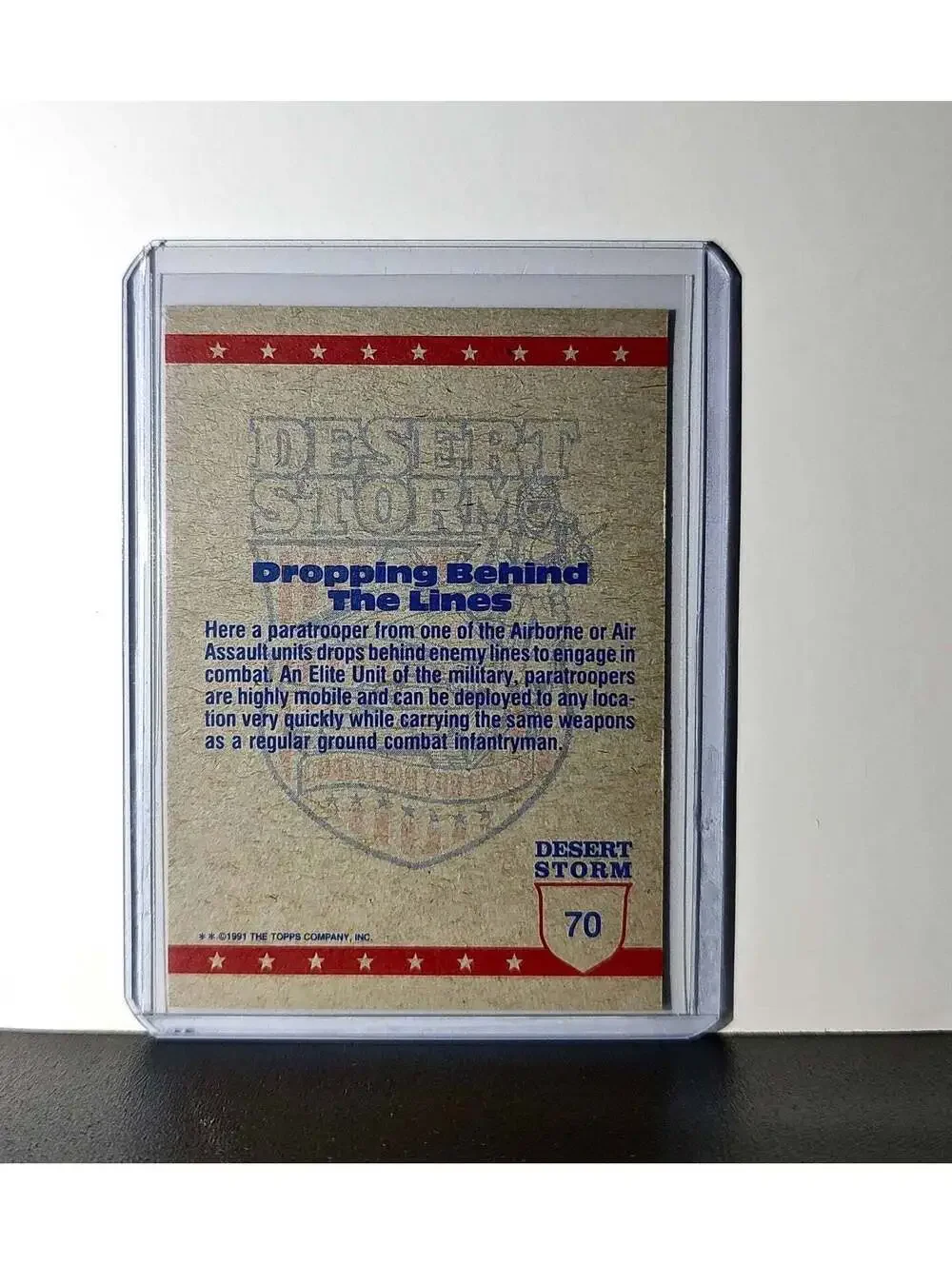 Topps step back