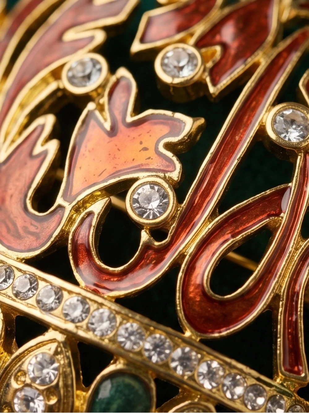 Edgar Berebi Limited Edition Brooch Crystal Featuring A Colorful Basket